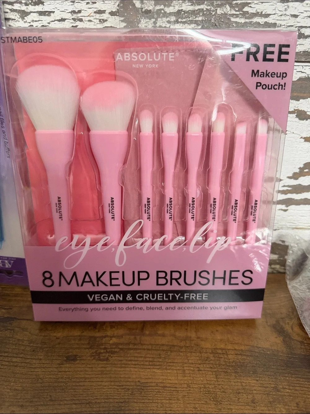 Pink 8-Piece Vegan Makeup Brush Set